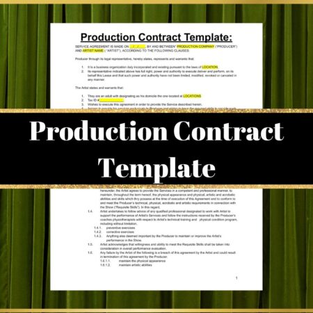 Production Contract Template