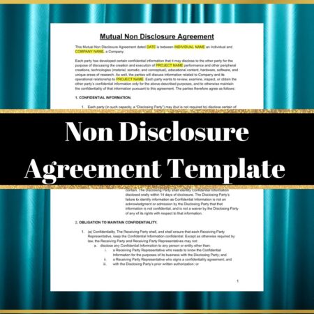 Non Disclosure Agreement Template