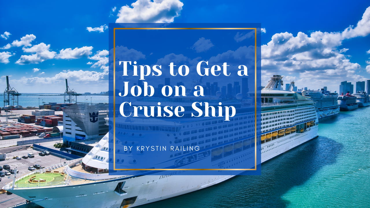 Tips to Perform on a Cruise Ship