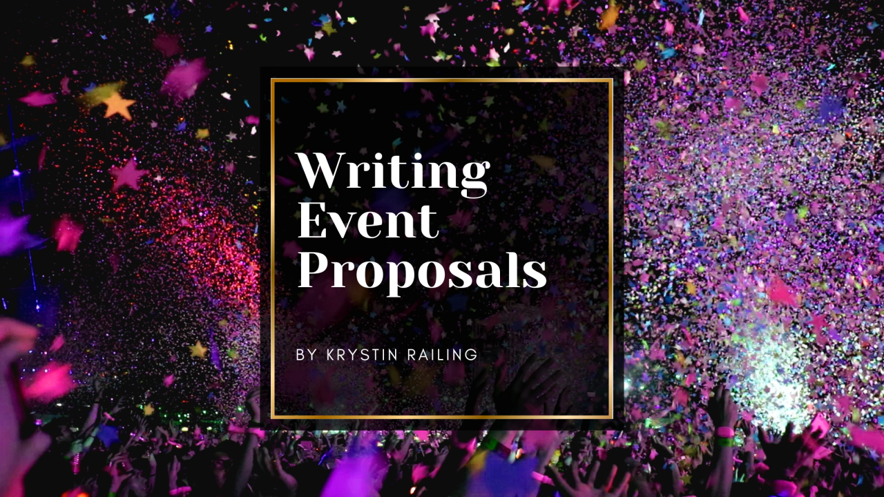 Writing Event Proposals as a Performer