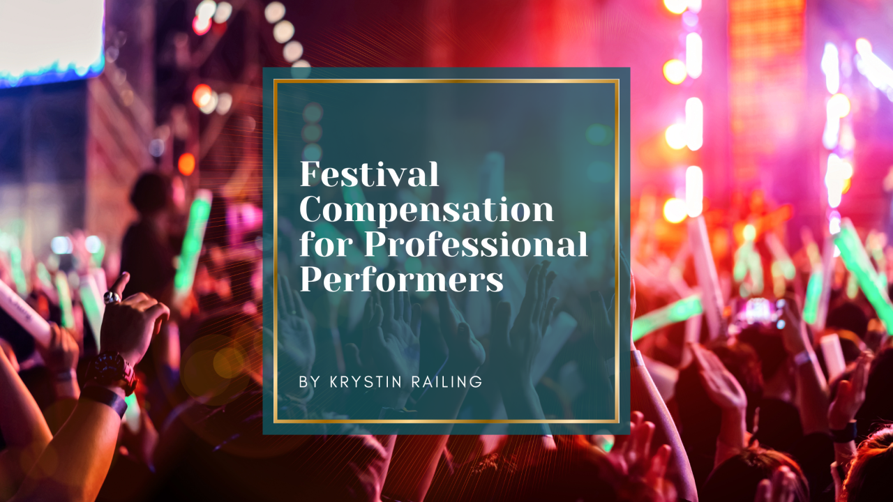 Festival Compensation for Professional Performers